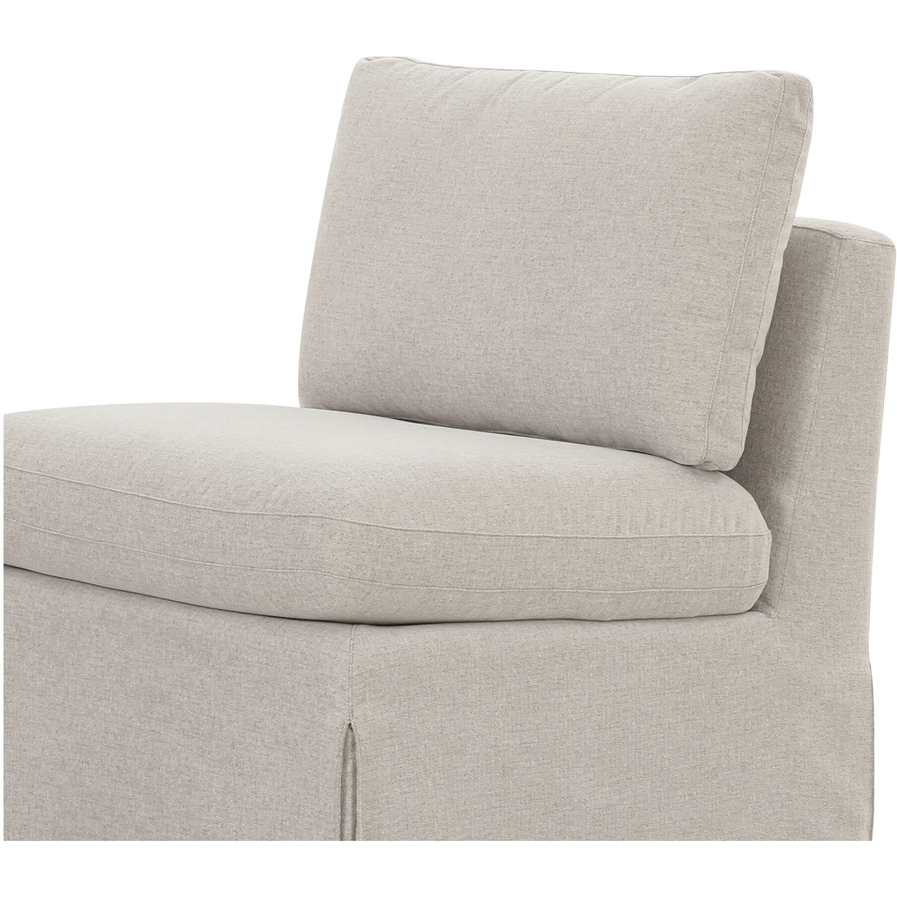 Fable Beige Slipcover Dining Slipper Chair
